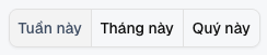 3 tab chọn khung thời gian — Tuần này / Tháng này / Quý này